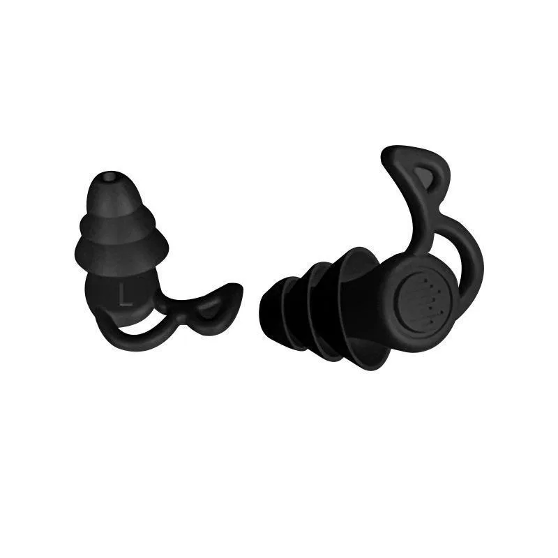 Waterproof Swimming Earplugs Silicone - 3 ชั้นป้องกันเสียงรบกวนซิลิโคนปลั๊กอุดหูกันน้ําว่ายน้ําปลั๊กอุดหูสําหรับ Sleeping ดําน้ํา Surf Soft