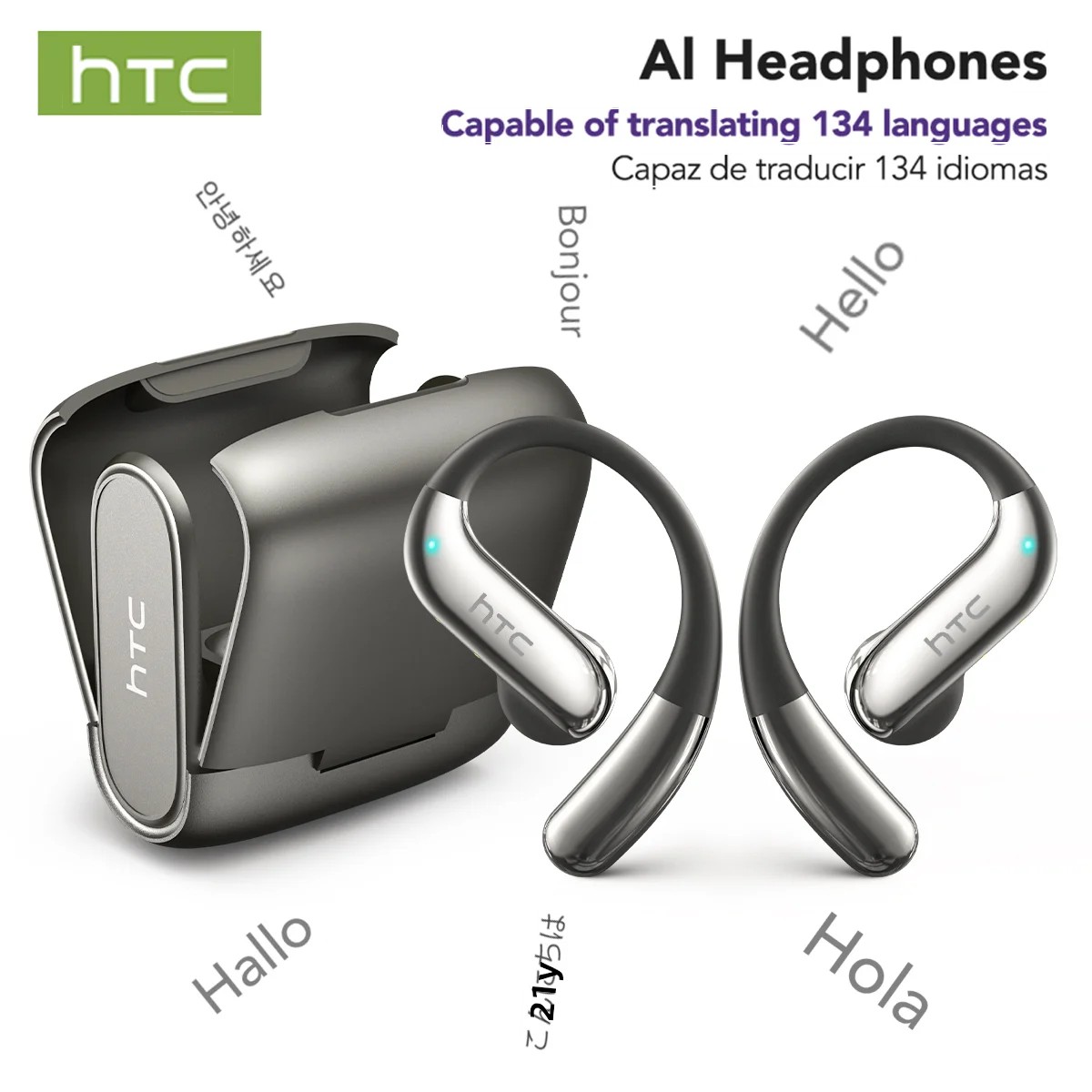 Silicone Ear Hooks Sports Headphones - HTC NE23 บลูทูธ V6.0 หูฟัง OWS