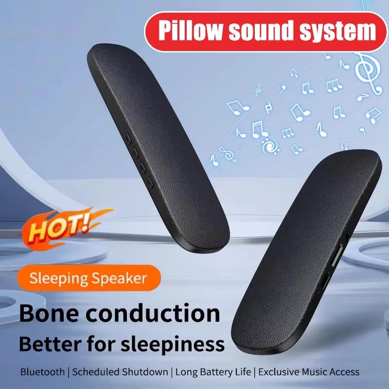 Bone Conduction Pillow Speaker Sleep Aid - ลำโพงบลูทูธสำหรับการนอนหลับแบบส่งเสียงผ่านกระดูก ปี 2026 ลำโพงบลูทูธใต้หมอน อุปกรณ์ช่วยการนอนหลับแบบพกพา หูฟังช่วยการนอนหลับ