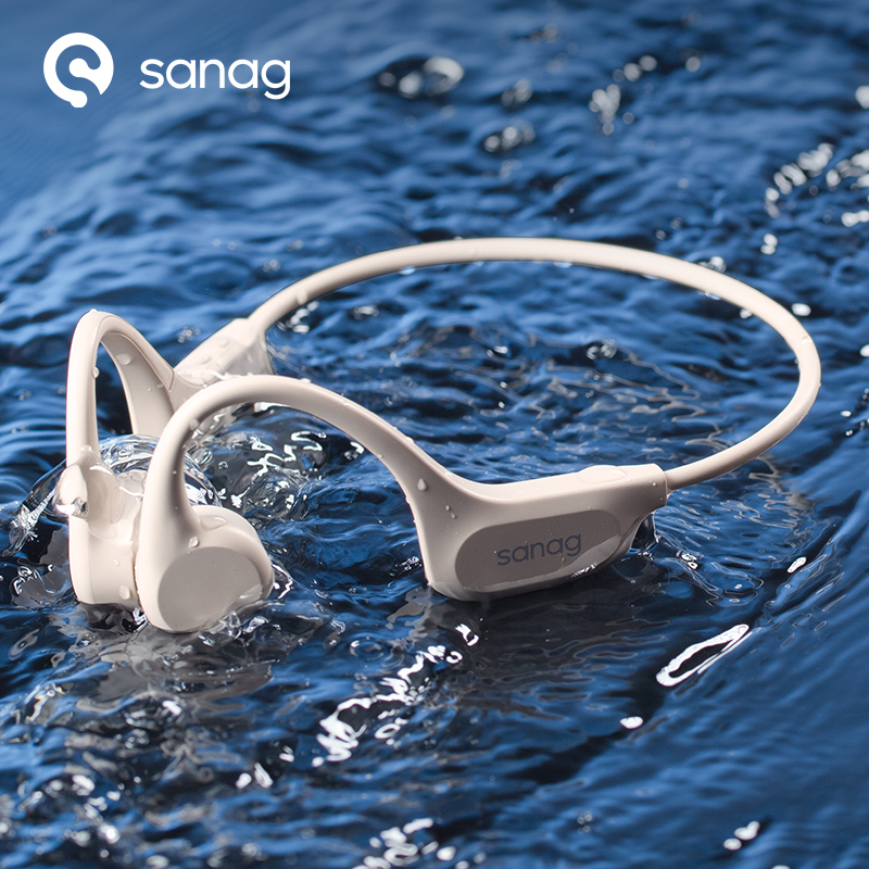 Bone Conduction Headphones Bluetooth 5.3 - หูฟังบลูทูธ Sanag B60S IPX8 สำหรับว่ายน้ำ แบบส่งเสียงผ่านกระดูก
