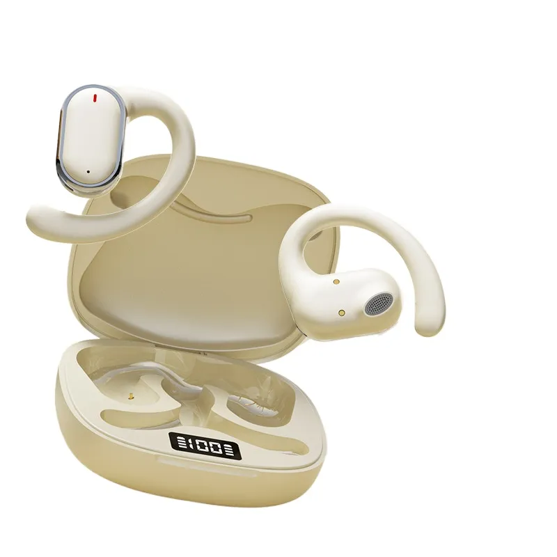 Air Conduction Open Ear Running Earbuds - หูฟังบลูทูธไร้สายแบบเปิดหู รุ่นใหม่ปี 2025 หูฟังแบบส่งเสียงผ่านอากาศสำหรับการวิ่ง ออกกำลังกาย ฟิตเนส