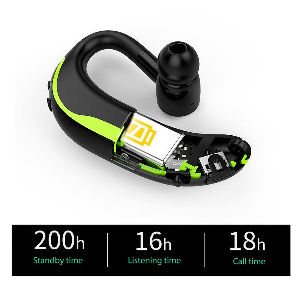 Silicone Ear Hooks Sports Headphones - หูฟังบลูทูธไร้สาย F600 1ชิ้นแฮนด์ฟรีหูฟังเล่นเกมหูฟังธุรกิจกีฬาพร้อมไมโครโฟนสำหรับ