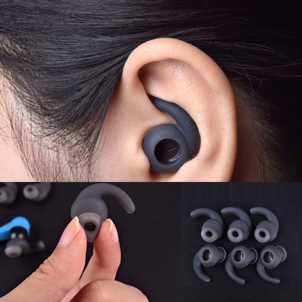 Silicone Ear Hooks Sports Headphones - 3คู่ S/M/L หูฟังกีฬาปลอกซิลิโคนอุปกรณ์เสริมหูฟังหูฟัง Hook ชุดหูฟัง