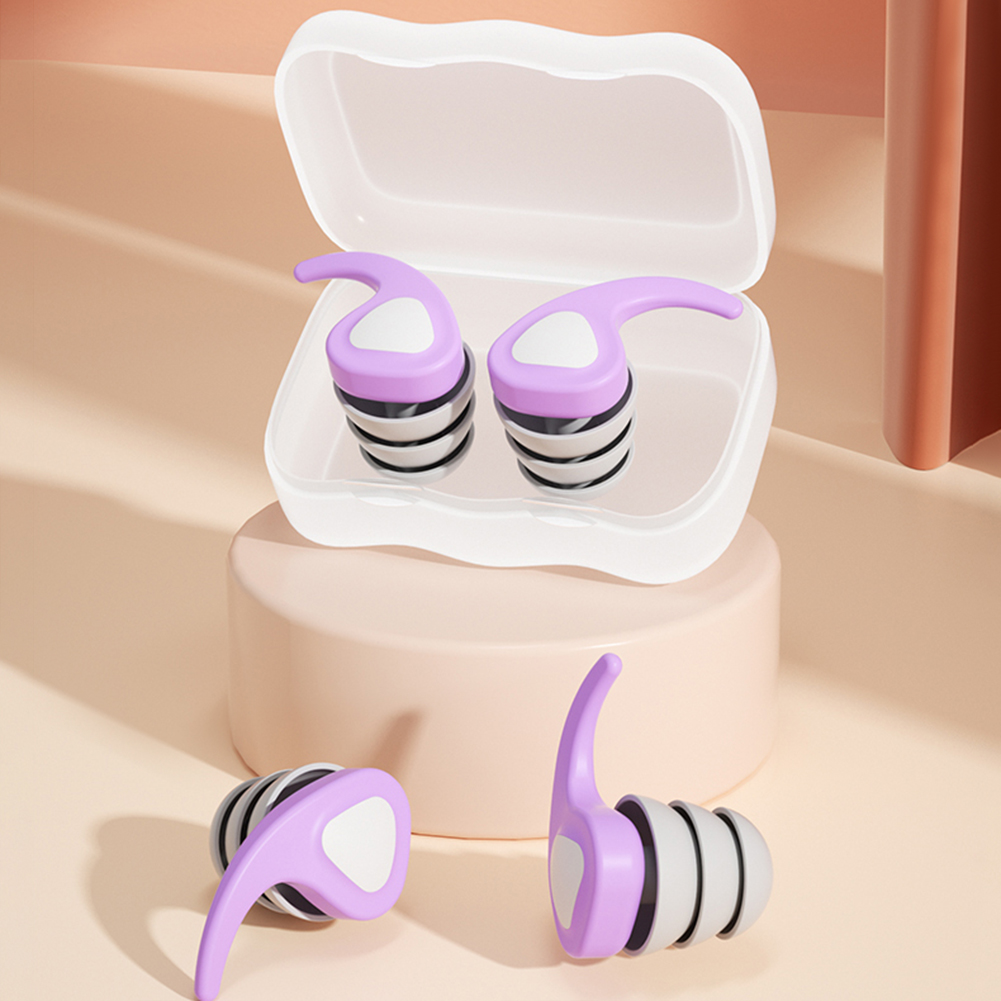 Waterproof Swimming Earplugs Silicone - ที่อุดหูว่ายน้ำสำหรับเด็กซิลิโคนกันน้ำที่อุดหูสำหรับเครื่องป้องกันหูลดเสียงรบกวนอุปกรณ์ป้องกันการได้ยินสำหรับอาบน้ำเล่นเซิร์ฟ