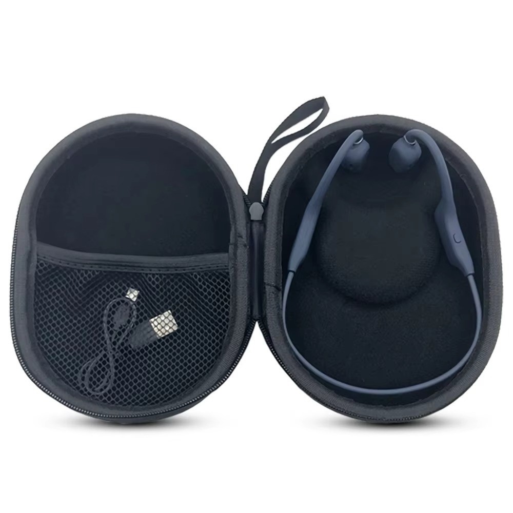 Hard Travel Case Bone Conduction Earphones - กล่องหูฟังแบบกันกระแทก กันน้ำ พร้อมที่จับ กระเป๋าเก็บหูฟัง กันฝุ่น แบบพกพา