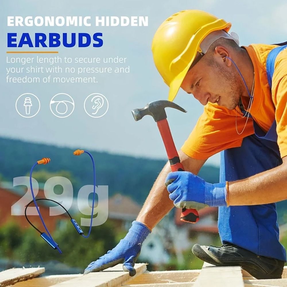 Noise Reduction Earplugs For Bone Conduction - หูฟังไร้สายสำหรับงานป้องกันแรงงาน ป้องกันเหงื่อ ป้องกันเสียงรบกวน หูฟังแบบใช้ซ้ำได้ หูฟังแบบนุ่ม