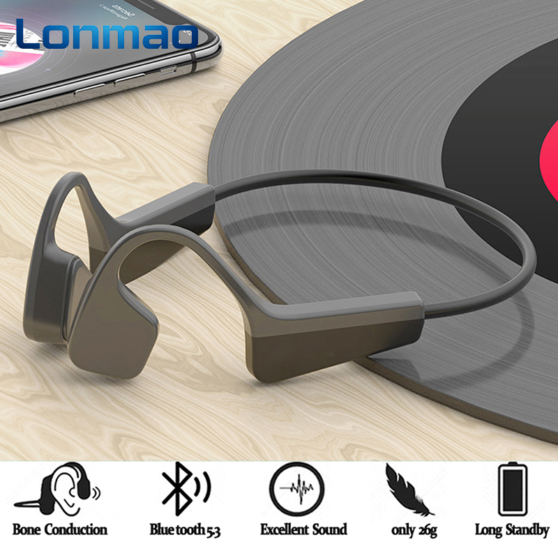 Bone Conduction Headphones Bluetooth 5.3 - หูฟังไร้สายแบบ Bone Conduction บลูทูธ 5.3 หูฟังแบบเปิดสำหรับเล่นกีฬา