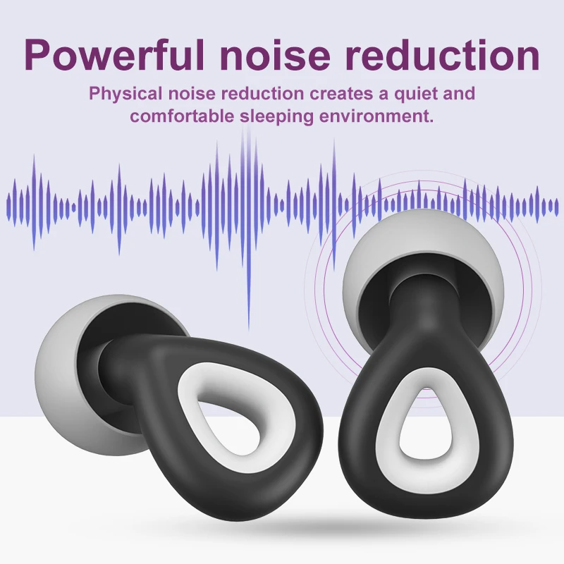Waterproof Swimming Earplugs Silicone - เครื่องป้องกันหูซิลิโคนกันน้ำสำหรับว่ายน้ำที่อุดหูการนอนหลับ, ที่อุดหูกันเสียงลดเสียงรบกวนเหมาะสำหรับใส่นอนที่บ้าน