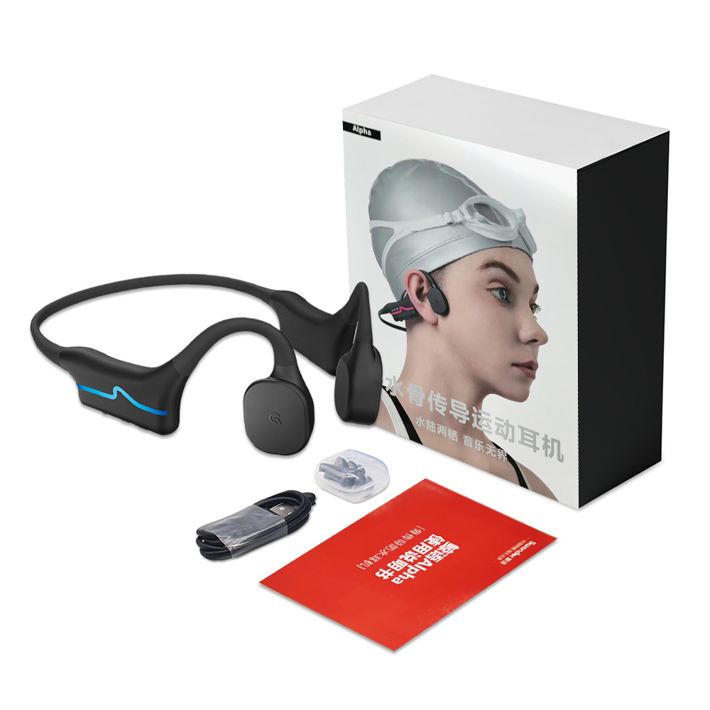 กันน้ำระดับ IP68 แบบส่งสัญญาณผ - Swimming Bone Conduction Earphones Ip68 Mp3 บทวิจารณ์และราคา