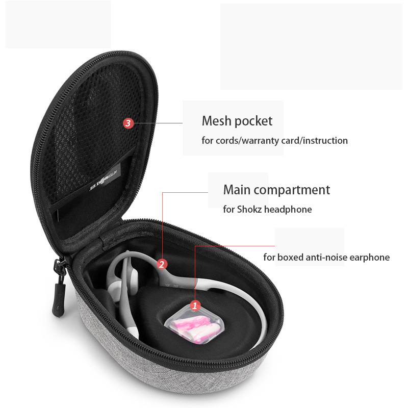 กระเป๋าใส่หูฟังแบบแข็ง Boona ส - Hard Travel Case Bone Conduction Earphones บทวิจารณ์และราคา