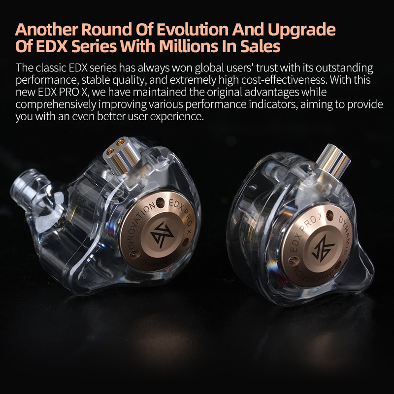 KZ EDX Pro X แบบไดนามิกหูฟังชน - Silicone Ear Hooks Sports Headphones บทวิจารณ์และราคา