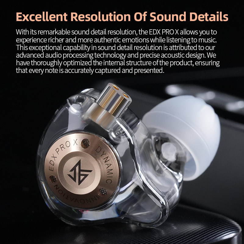 KZ EDX Pro X แบบไดนามิกหูฟังชน - Silicone Ear Hooks Sports Headphones บทวิจารณ์และราคา