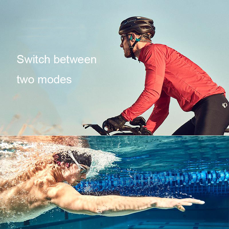 หูฟังแบบนำเสียงผ่านกระดูก SHOK - Swimming Bone Conduction Earphones Ip68 Mp3 บทวิจารณ์และราคา