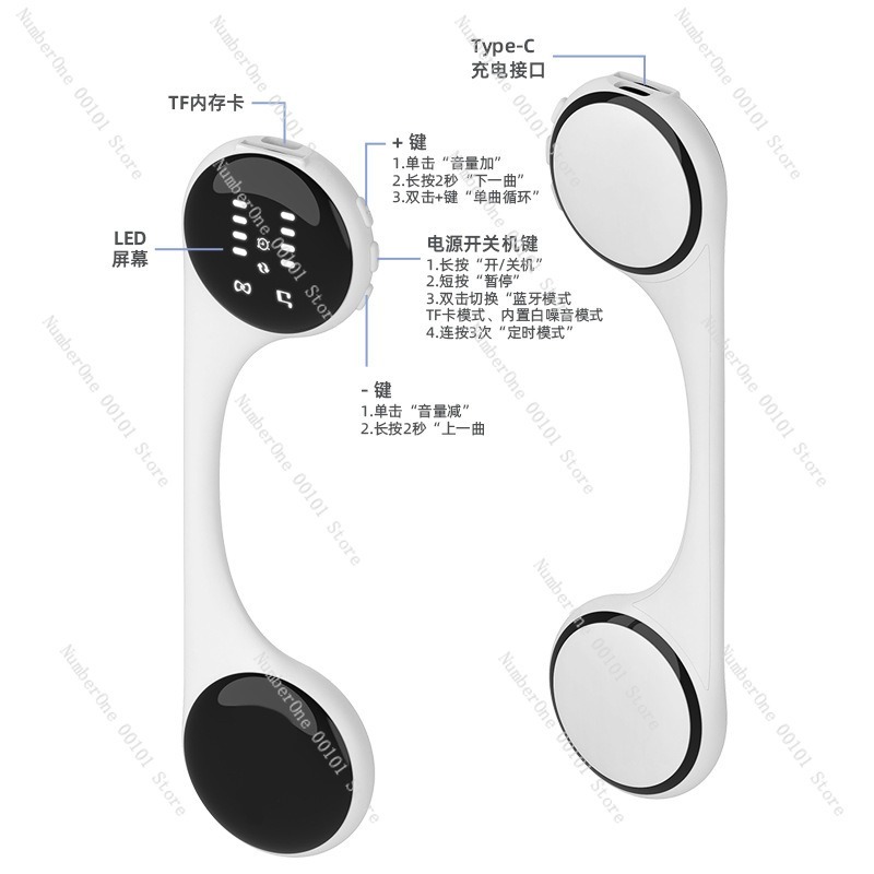 ลำโพงบลูทูธแบบส่งเสียงผ่านกระด - Bone Conduction Pillow Speaker Sleep Aid บทวิจารณ์และราคา
