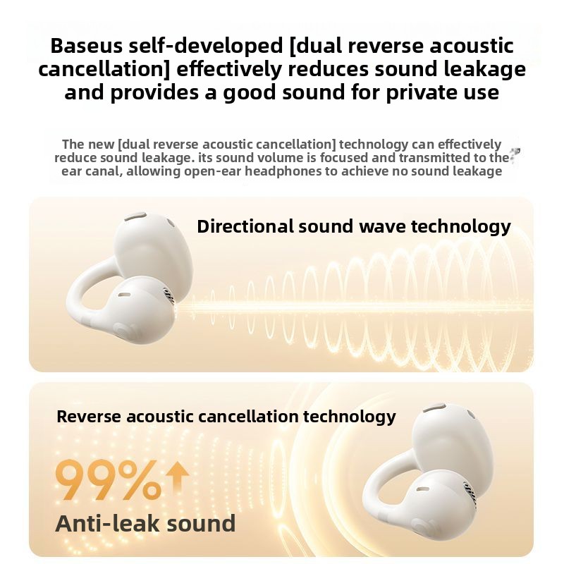 หูฟัง BASEUS BC1 แบบหนีบหู บลู - Air Conduction Open Ear Running Earbuds บทวิจารณ์และราคา
