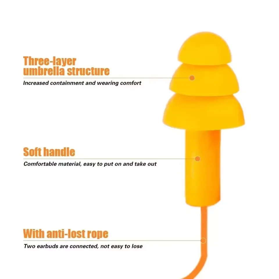 ที่อุดหูซิลิโคนแบบมีสาย ป้องกั - Waterproof Swimming Earplugs Silicone บทวิจารณ์และราคา