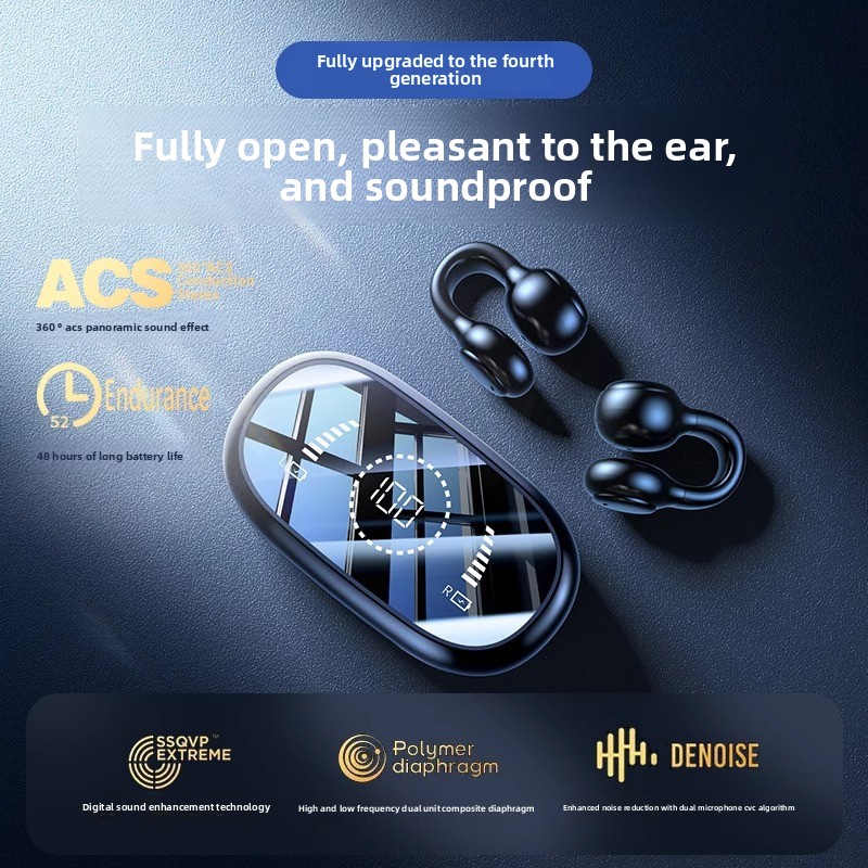 2026 หูฟังไร้สายแบบนำเสียงผ่าน - Bone Conduction Headphones Bluetooth 5.3 บทวิจารณ์และราคา