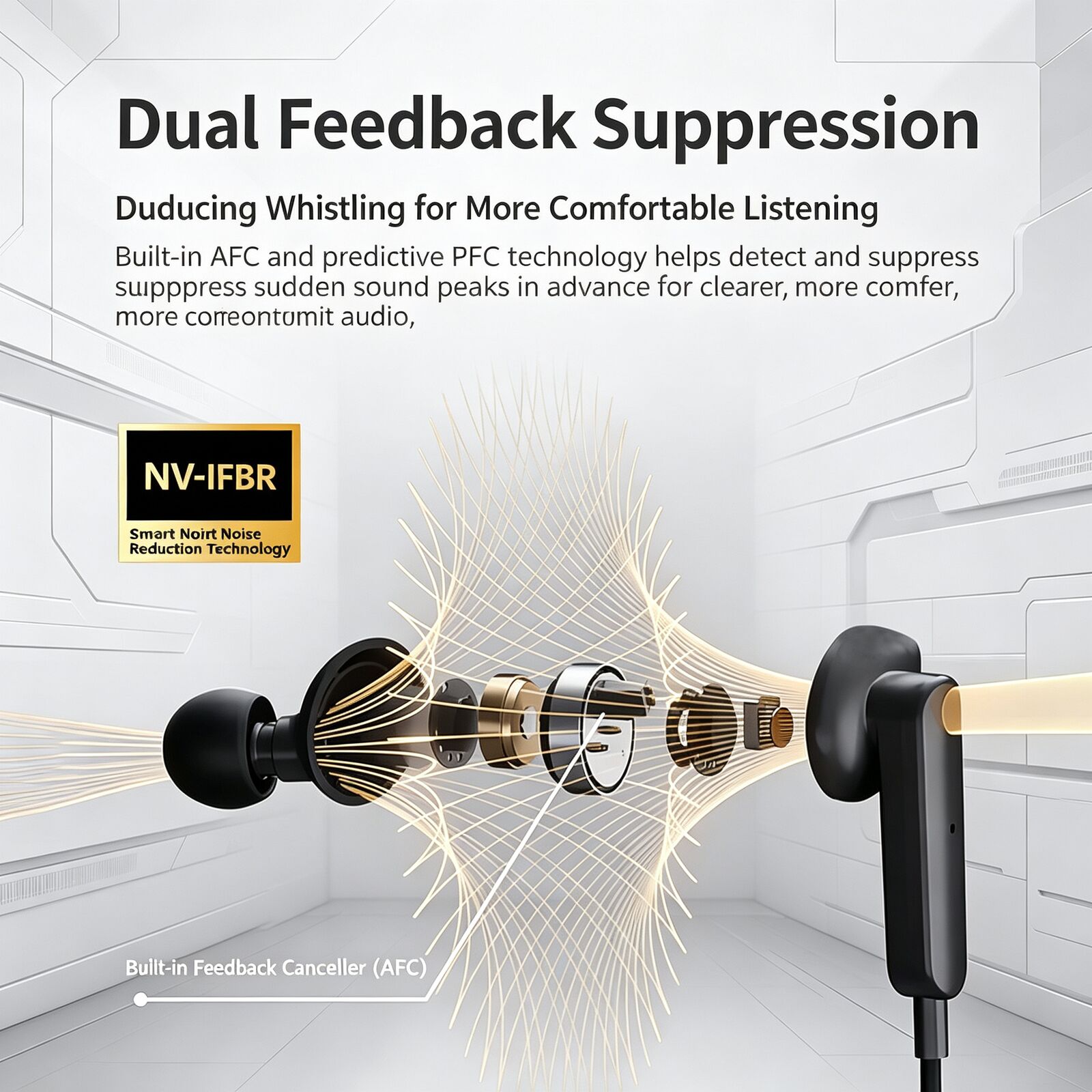 หูฟังบลูทูธแบบเสียบในหู ระบบเส - Bone Conduction Hearing Aid Amplifier บทวิจารณ์และราคา