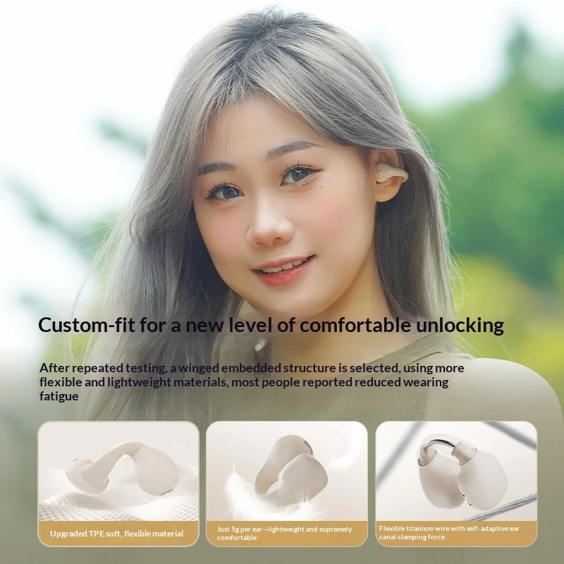 หูฟังบลูทูธแบบหนีบหู LANGSDOM  - Air Conduction Open Ear Running Earbuds บทวิจารณ์และราคา