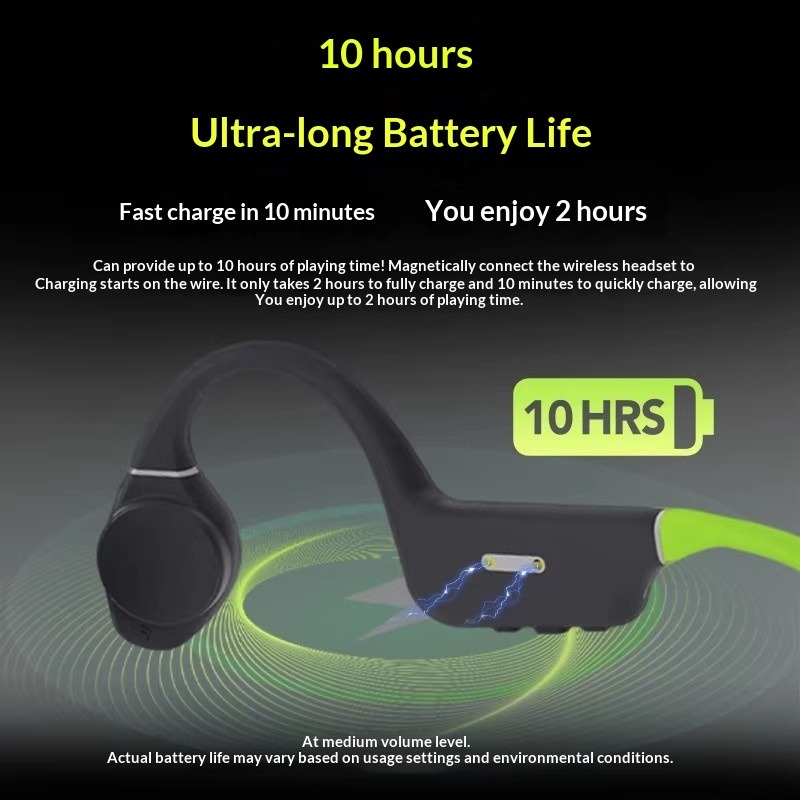 หูฟังบลูทูธแบบไร้สายชนิดเกี่ยว - Bone Conduction Headphones Bluetooth 5.3 บทวิจารณ์และราคา