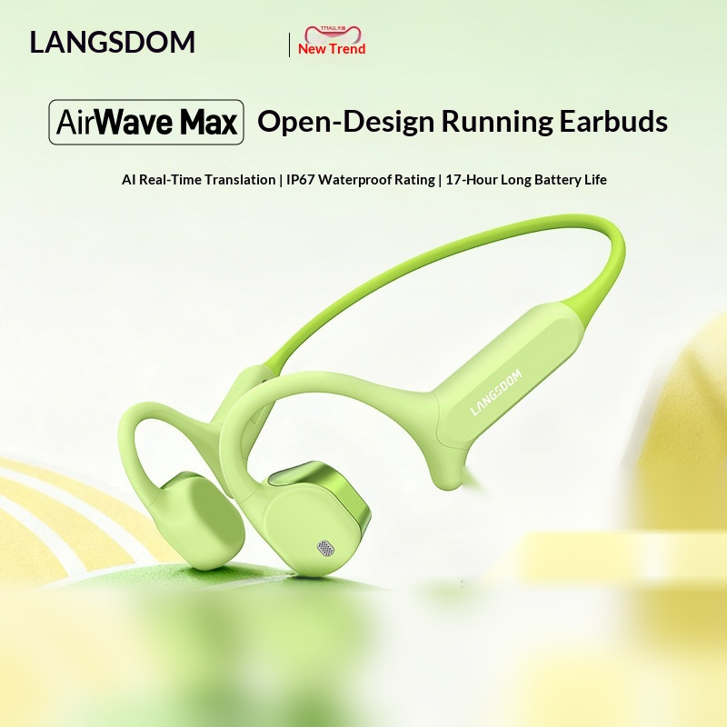 หูฟังบลูทูธแบบเปิดหู LANGSDOM  - Air Conduction Open Ear Running Earbuds บทวิจารณ์และราคา