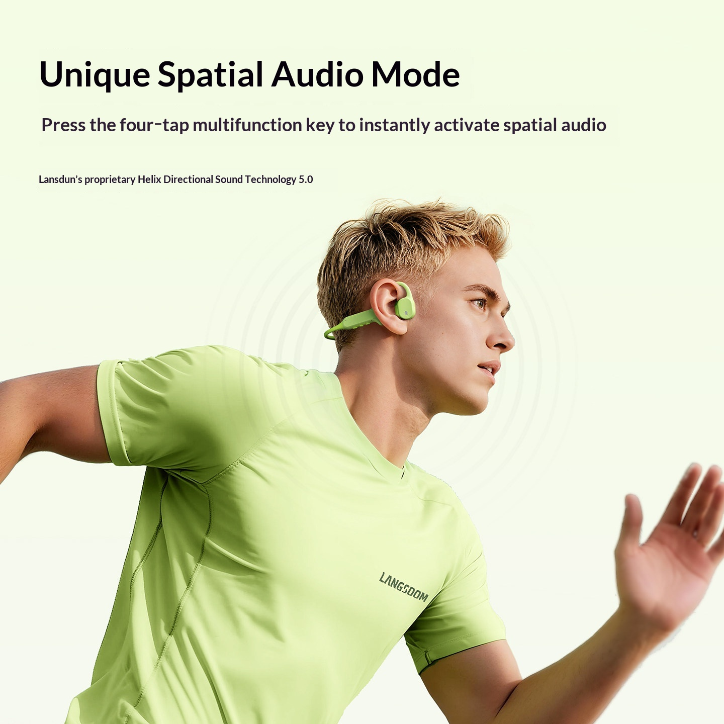 หูฟังบลูทูธแบบเปิดหู LANGSDOM  - Air Conduction Open Ear Running Earbuds บทวิจารณ์และราคา