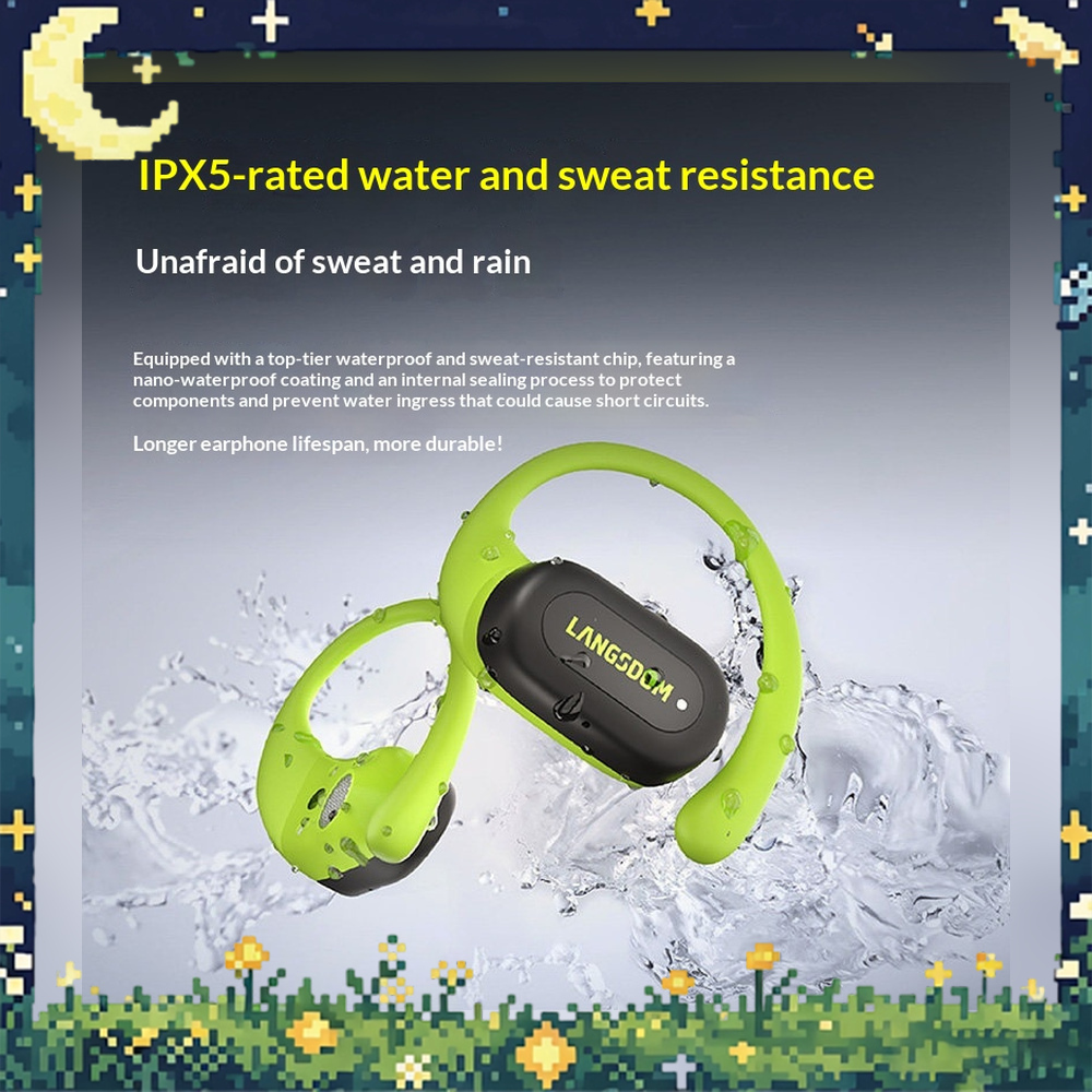 หูฟังบลูทูธแบบเปิดหู LANGSDOM  - Air Conduction Open Ear Running Earbuds บทวิจารณ์และราคา