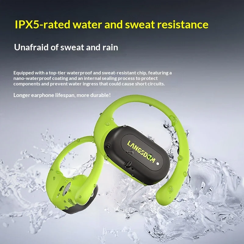 หูฟังบลูทูธแบบเปิดหู LANGSDOM  - Air Conduction Open Ear Running Earbuds บทวิจารณ์และราคา