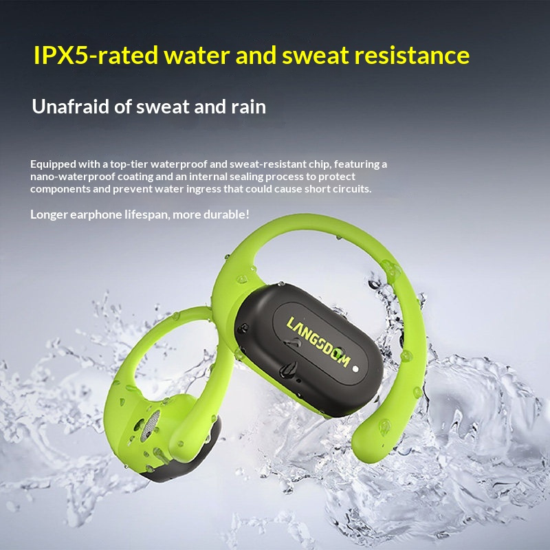 หูฟังบลูทูธแบบเปิดหู LANGSDOM  - Air Conduction Open Ear Running Earbuds บทวิจารณ์และราคา