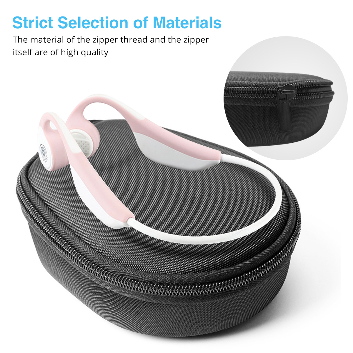 กระเป๋าพกพา EVA แบบแข็งสำหรับ  - Hard Travel Case Bone Conduction Earphones บทวิจารณ์และราคา