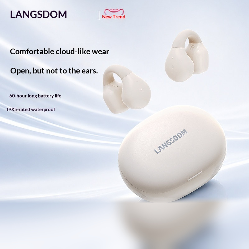 หูฟังบลูทูธแบบหนีบหู LANGSDOM  - Air Conduction Open Ear Running Earbuds บทวิจารณ์และราคา