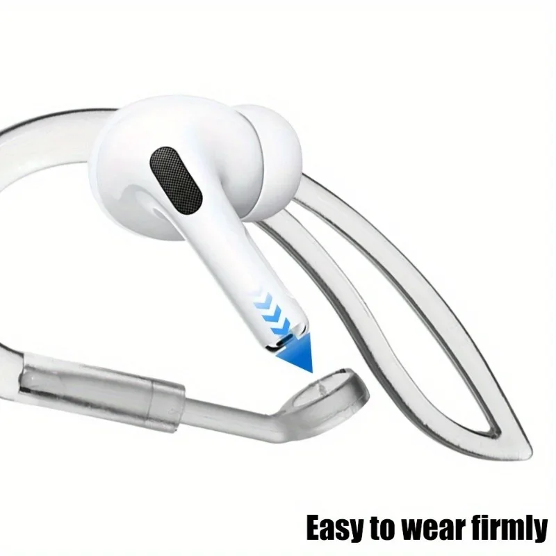 1/2 คู่ ที่เกี่ยวหูแบบใส สำหรั - Silicone Ear Hooks Sports Headphones บทวิจารณ์และราคา