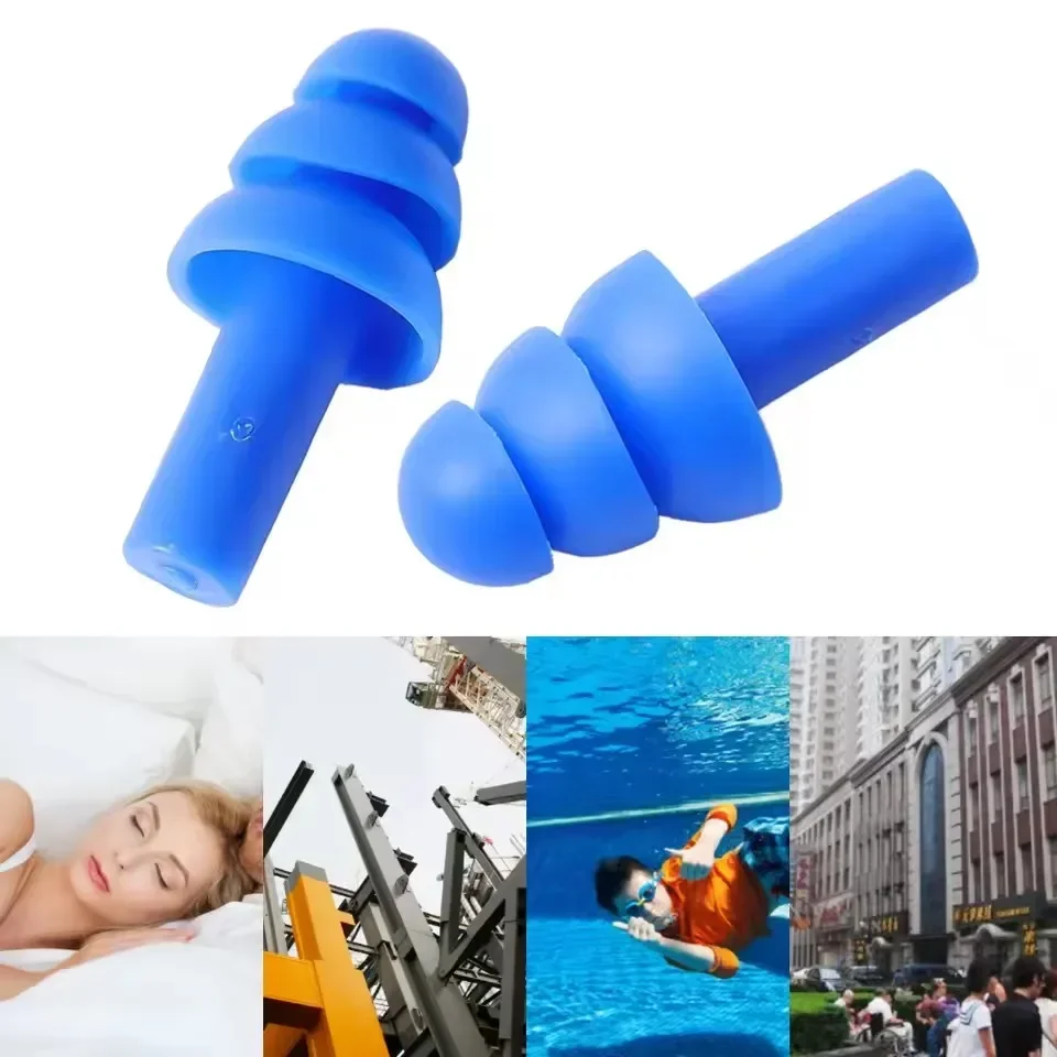 25/1คู่ ที่อุดหูสำหรับนอนหลับ  - Waterproof Swimming Earplugs Silicone บทวิจารณ์และราคา