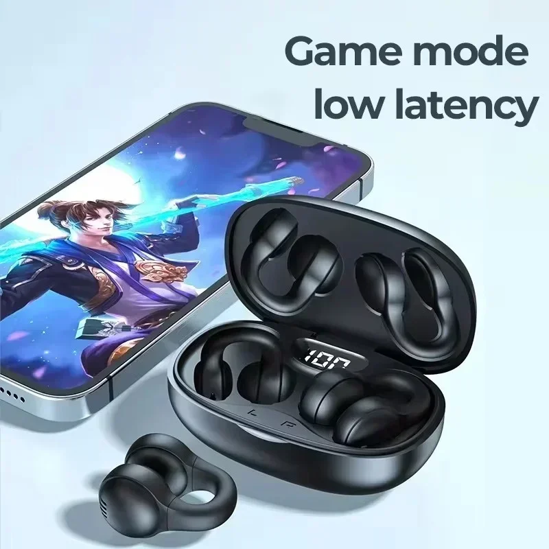 หูฟังไร้สาย TWS แบบ Bone Condu - Silicone Ear Hooks Sports Headphones บทวิจารณ์และราคา