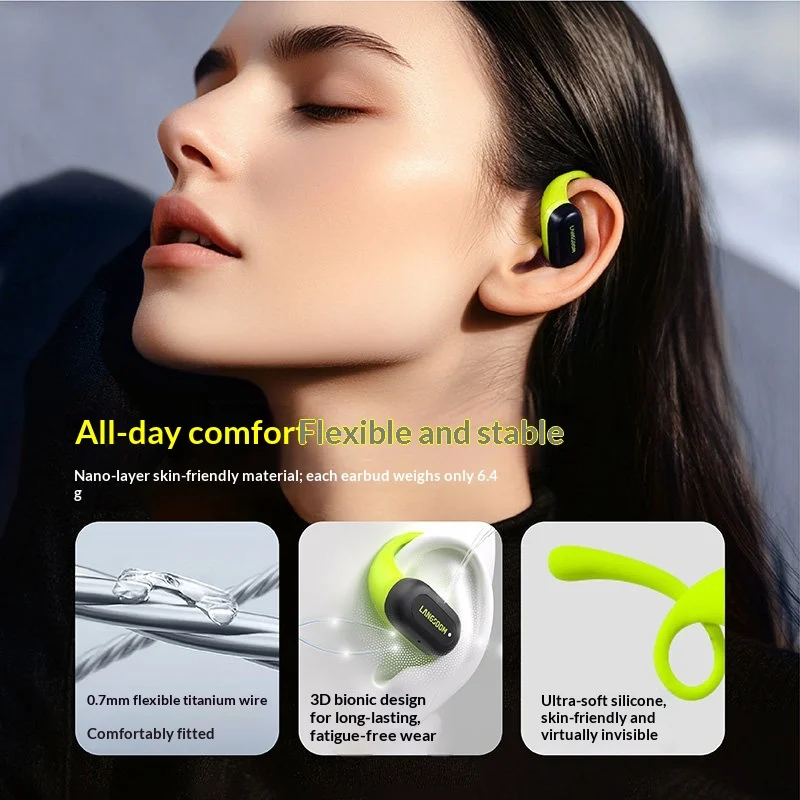 หูฟังบลูทูธแบบเปิดหู LANGSDOM  - Air Conduction Open Ear Running Earbuds บทวิจารณ์และราคา