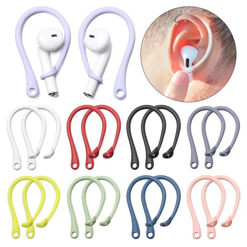 1-3 คู่ ตะขอเกี่ยวหูซิลิโคนกัน - Silicone Ear Hooks Sports Headphones บทวิจารณ์และราคา