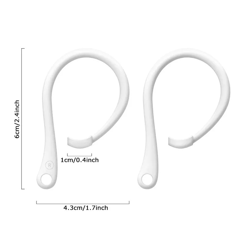 1-3 คู่ ตะขอเกี่ยวหูซิลิโคนกัน - Silicone Ear Hooks Sports Headphones บทวิจารณ์และราคา