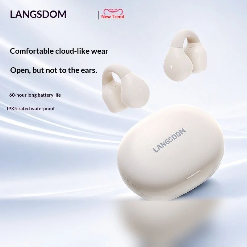 หูฟังบลูทูธแบบหนีบหู LANGSDOM  - Air Conduction Open Ear Running Earbuds บทวิจารณ์และราคา
