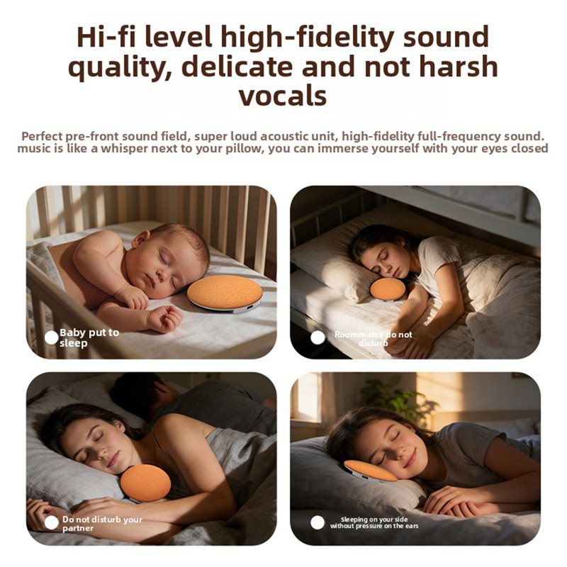 อุปกรณ์ช่วยการนอนหลับ AA60 ลำโ - Bone Conduction Pillow Speaker Sleep Aid บทวิจารณ์และราคา