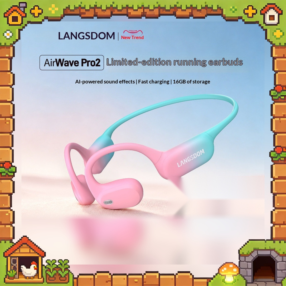 หูฟังบลูทูธแบบเปิดหู LANGSDOM  - Air Conduction Open Ear Running Earbuds บทวิจารณ์และราคา