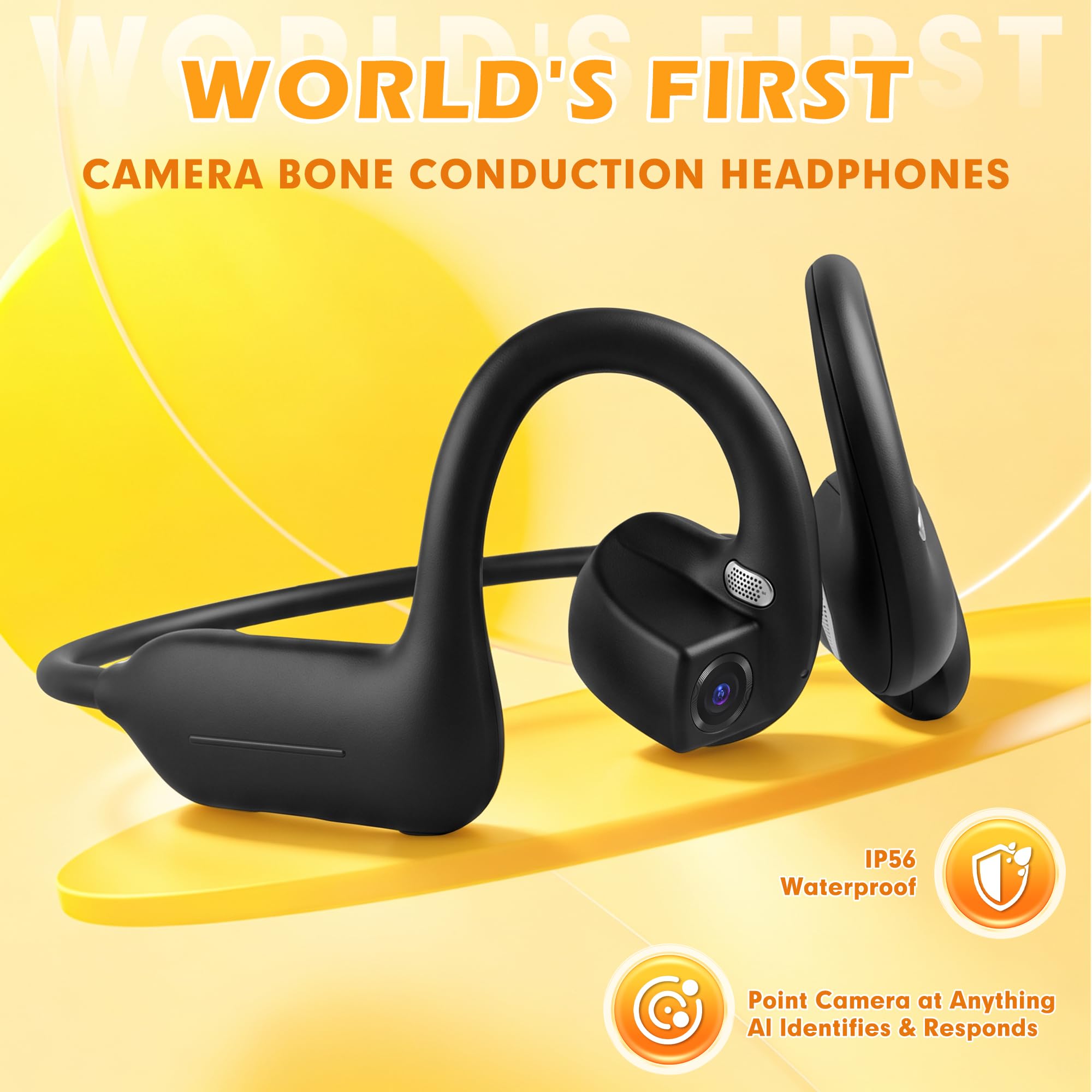 หูฟังแบบเสียบหู E12 ที่ใช้เทคโ - Bone Conduction Headphones Bluetooth 5.3 บทวิจารณ์และราคา