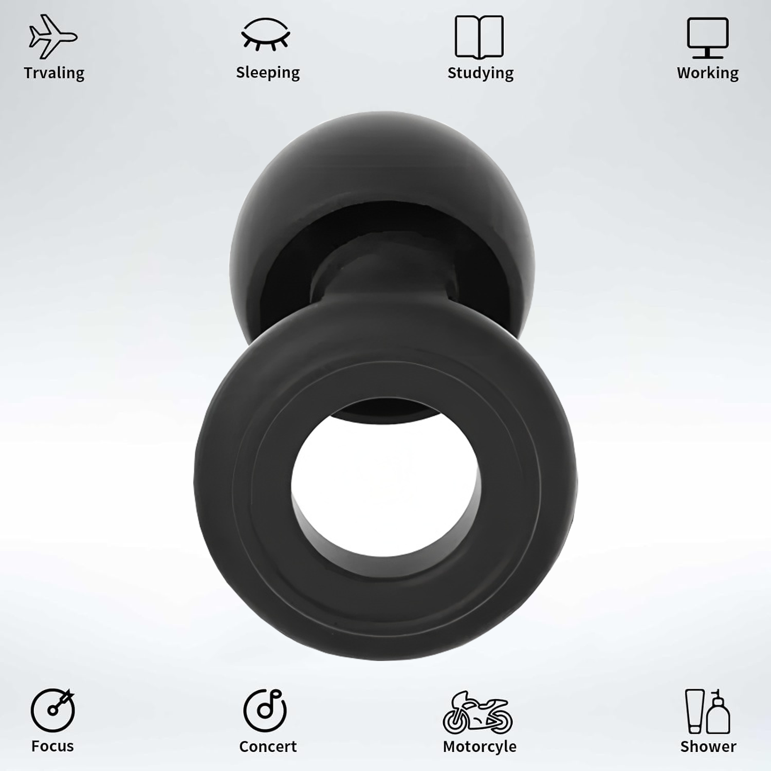 ที่อุดหูแบบห่วง ที่อุดหูสำหรับ - Waterproof Swimming Earplugs Silicone บทวิจารณ์และราคา