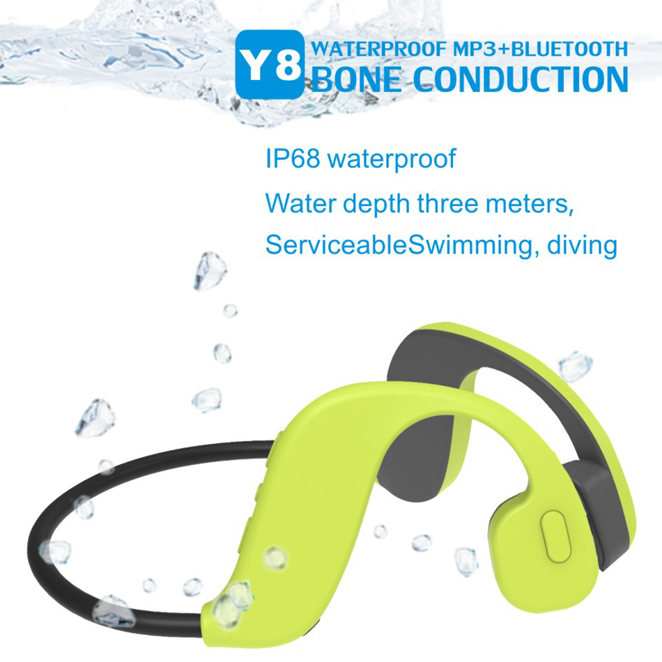 เครื่องเล่น MP3 แบบส่งเสียงผ่า - Swimming Bone Conduction Earphones Ip68 Mp3 บทวิจารณ์และราคา