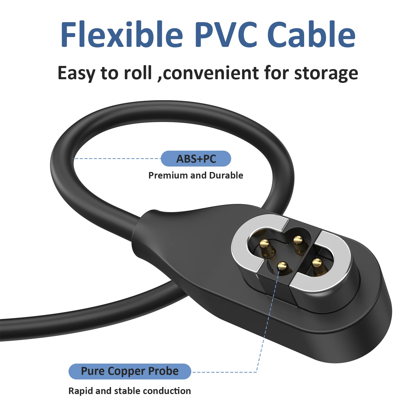สายชาร์จ USB PVC ชาร์จเร็ว สำห - Magnetic Charging Cable Bone Conduction บทวิจารณ์และราคา