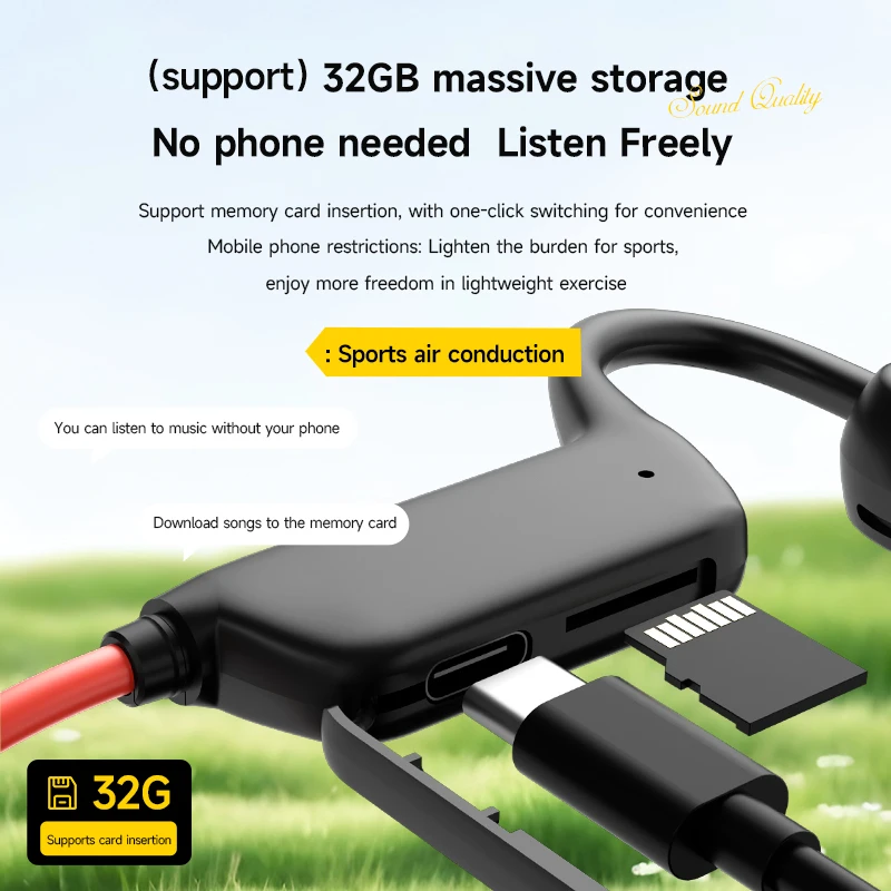 หูฟังบลูทูธ 5.4 แบบนำเสียงผ่าน - Bone Conduction Headphones Bluetooth 5.3 บทวิจารณ์และราคา