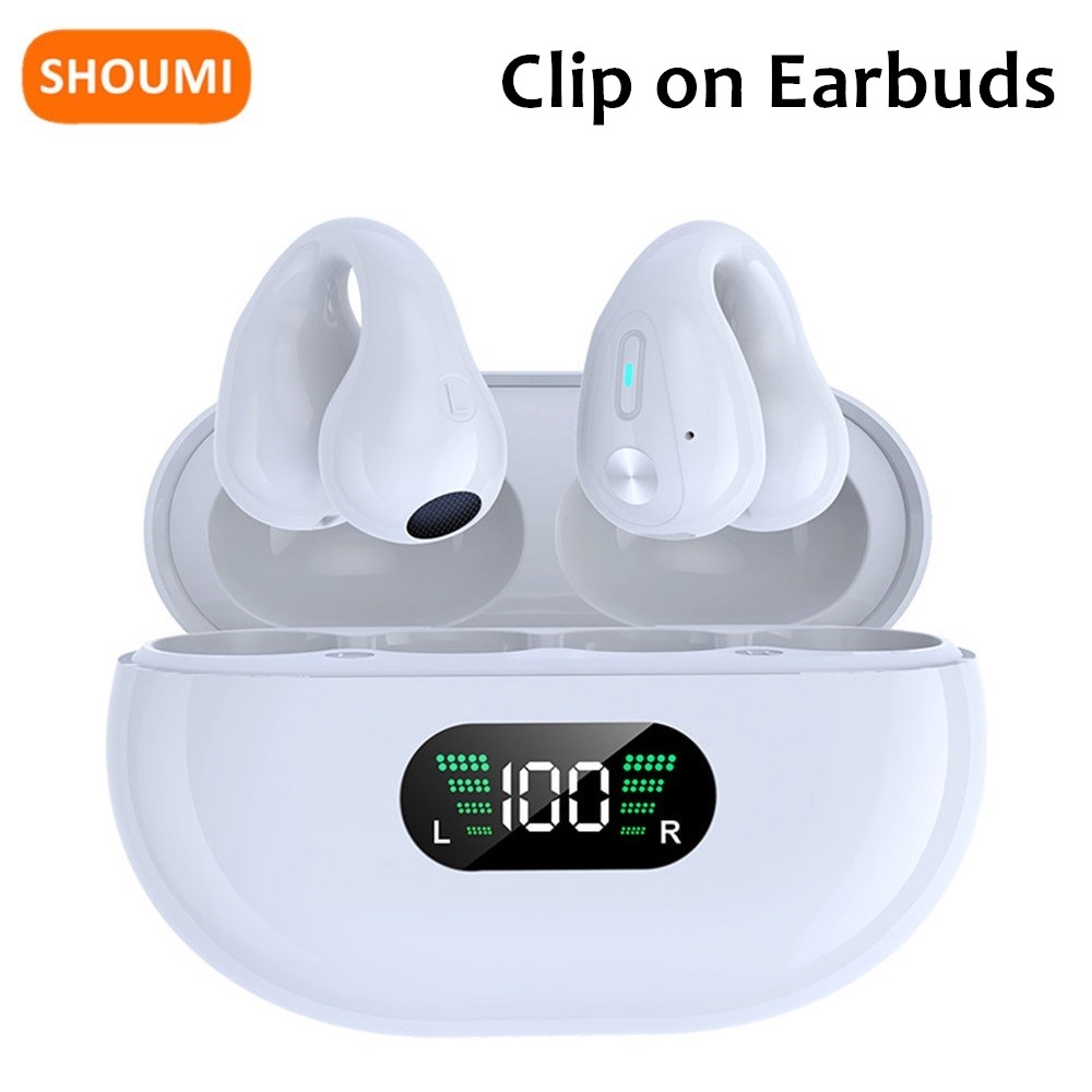 หูฟังไร้สายแบบหนีบหู Shoumi หู - Silicone Ear Hooks Sports Headphones บทวิจารณ์และราคา