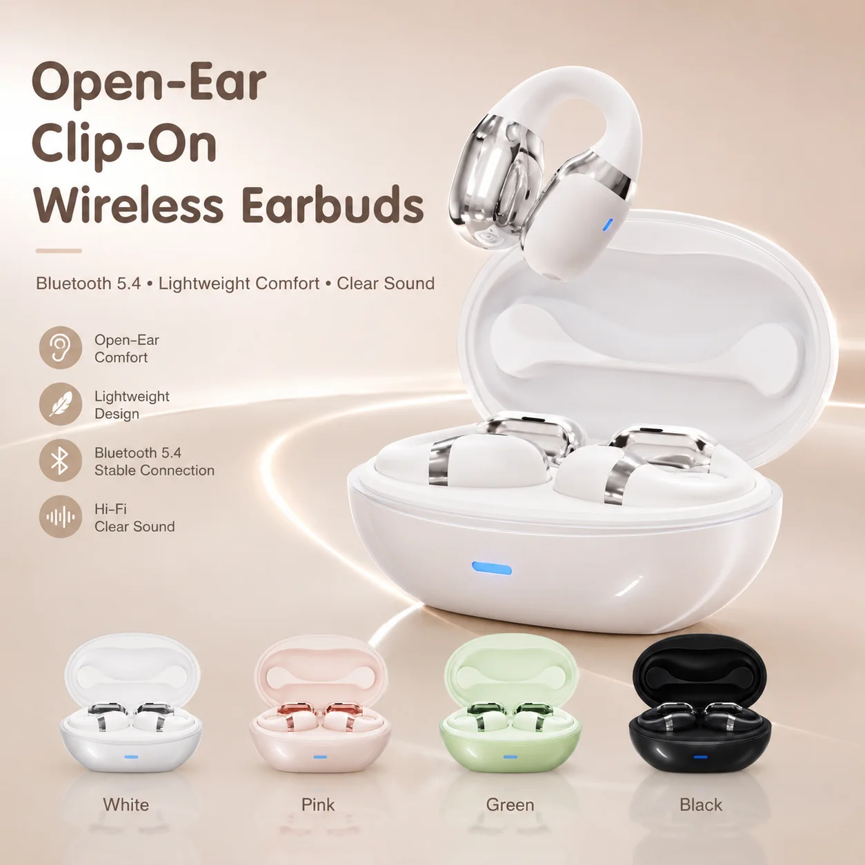 หูฟังสำหรับเล่นเกมแบบบลูทูธ, ห - Air Conduction Open Ear Running Earbuds บทวิจารณ์และราคา
