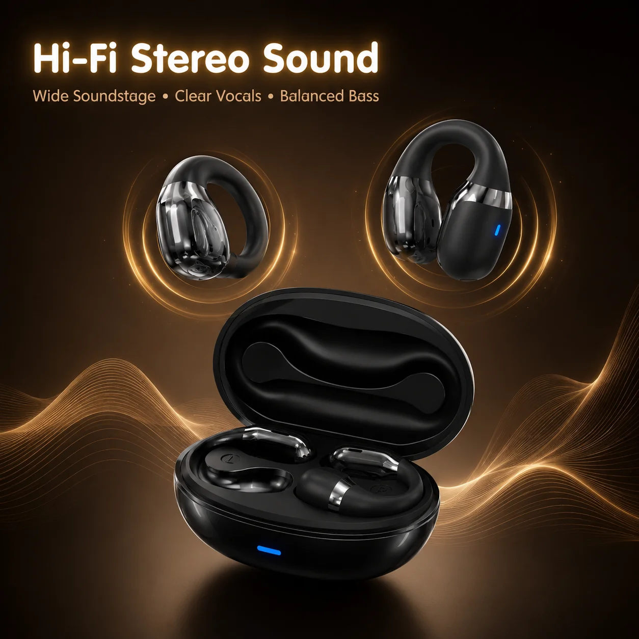 หูฟังสำหรับเล่นเกมแบบบลูทูธ, ห - Air Conduction Open Ear Running Earbuds บทวิจารณ์และราคา