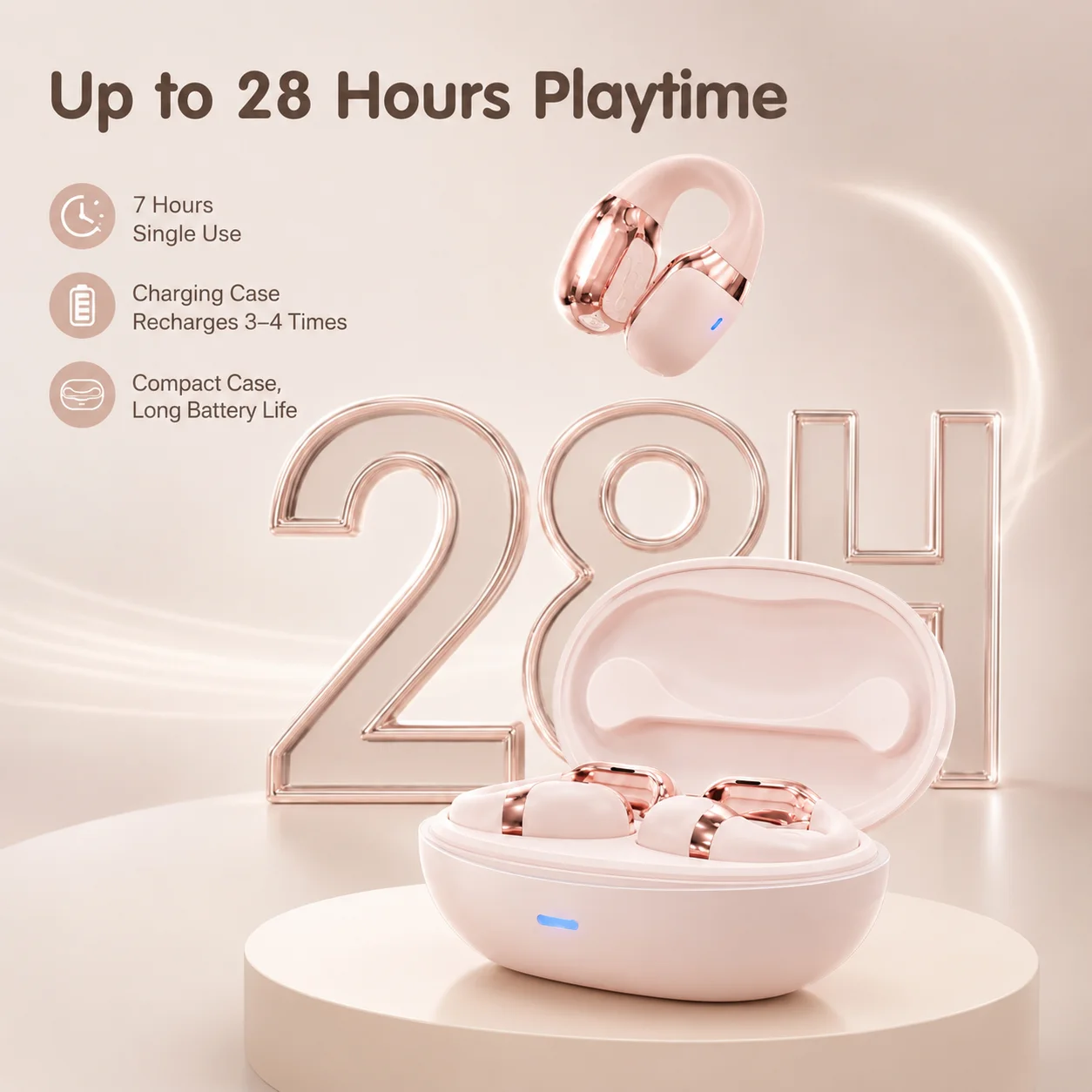 หูฟังสำหรับเล่นเกมแบบบลูทูธ, ห - Air Conduction Open Ear Running Earbuds บทวิจารณ์และราคา