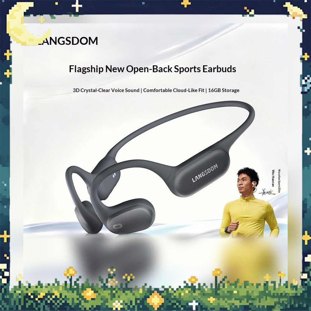 หูฟังบลูทูธแบบเปิดหู LANGSDOM  - Air Conduction Open Ear Running Earbuds บทวิจารณ์และราคา